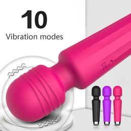 NXY Vibrators Wireless vibrator AV magic wand female clitoral stimulator usb rechargeable massager merchandise sex toys 18