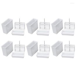 Dinnerware Sets 6X 2 In 1 White 24 Pieces Microscope Slides Staining Rack Dish Set