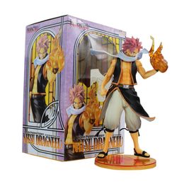 Action Toy Figures Retail 1 Piece 10 25cm Fairy Tail Natsu Dragneel PVC Action Figure Toy Collective Doll With Box T230105