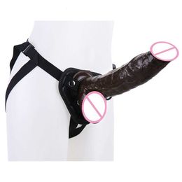 Sex Toy Dildos Moss black coffee super large simulated stallion penis for women's sex products wearing