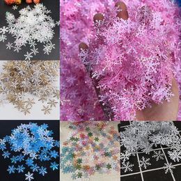 Christmas Decorations 300pcs/lot Snowflakes Confetti Artificial Snow Xmas Tree Ornaments Decoration For Home Party Wedding Decorate Supplies