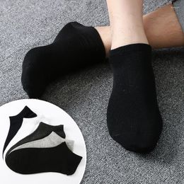 Men's Socks 5 Pair/lot Man Short Tube Cotton Solid Color Comfortable Men Absorb Sweat Breathable For Male