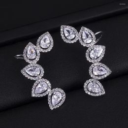 Dangle Earrings EYER Water Drop Long Classic Trendy Cubic Zirconia Crystal Bridal For Women Wedding Jewellery Party Jewellery