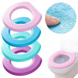 Toilet Seat Covers Thicken Sticker Foam Cover Silicone Eva Washable Waterproof Thickening Y0p8