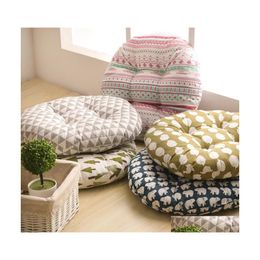 Cushion/Decorative Pillow 50X 50Cm Home Sofa Seat Cushion Round Futon Mat Cushions Office Breathable Chair Decoration Gift Dbc Dh076 Dhkxd