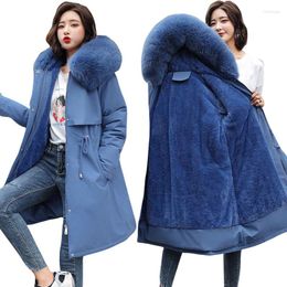 Women's Jackets 2023 Winter Jacket Women Plus Size Down Parkas Warm Lining Thicken Outerwear Hooded Coats Female Long Cotton Padded Basic