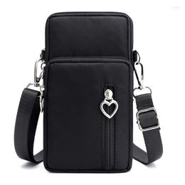 Evening Bags Women Nylon Wallets Cell Phone Purse High Capacity Sport Crossbody Shoulder Strap Handbag Ladies