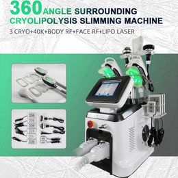 Ce Certified 360 Degree Cryotherapy Cool sculpt Lipo laser Protable Slimming Machine Cryolipolysis Fat Freezing 40k ultrasonic Cavitation Weight loss device