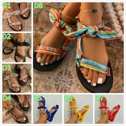 2021 Summer Women Sandals Beach Slides Gladiator Plus Size Flat Platform Slippers Beachwear Bohemia Candy Colour Solid Comfortable