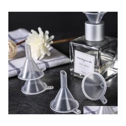 Other Kitchen Tools Portable Transparent Mini Funnels Small Plastic Bottleneck Bottles Packing Auxiliary Tool Bar Dining Accessory V Dhxiv