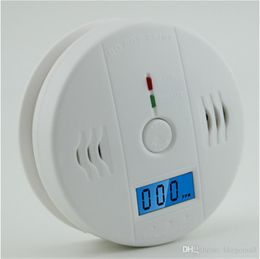 Alarm systems LCD CO Sensor Work alone Built-in 85dB siren sound Independent Carbon Monoxide Poisoning Warning Alarm Detector