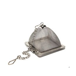 Tea Infusers Pyramid Infuser Portable Stainless Steel Strainer Loose Teapot Leaf Filter Teaware Tool Accessories Vt1772 Drop Deliver Dh3Uv