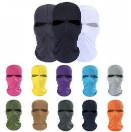 Cycling Caps Masks 2 Hole Outdoor Full Face Motocycle cycling Mask Balaclava cap Windproof Hats Tactical hunting Helmet liner hat