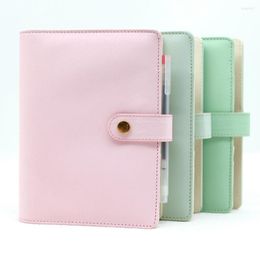 Macaron Loose-leaf Diary Cover PU Case A6 Size Multifunctional Notebook