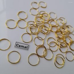 Chandelier Crystal Camal 100pcs Gold 11mm/0.43inch Ring Connector For Octagonal Bead Pendent Prisms Hanging Connecting Lamp Part