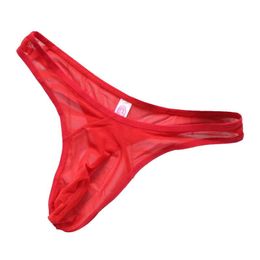 Underpants Men'S Underwear T Back Briefs Male Sexy Breathable Solid Colour Thong Lingerie Men Casual Low Waist Comfortable Panties 2023