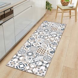 Carpet Home Decor Bedroom Rugs Geometric Print Kitchen Nordic Floor Mats Waterproof Entrance Door alfombra 230105