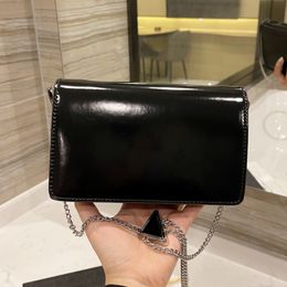 Fashion Lady Wallets Chain Cowhide Satchel Underarm bags Plain leather Famous messenger letter Shell shoulder bags handbag handbags With box