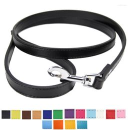 Dog Collars Good Quality Leash For Dogs S#1.5 120 Cm M#2.0 Pink Black Red Pet Outdoor Walking Soft Pu Leather Leashes Lead Collar