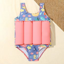s Summer Swimwear Cute Cartoon Baby Girls Float Striped Swim Vest 2 9 Years Kids Boys Floatation Swimsuit Buoyancy 230106