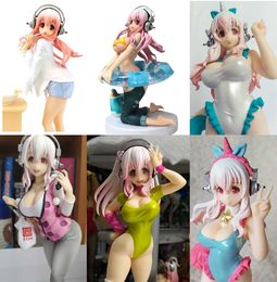 Action Toy Figures Japanese sexy Original anime figure super sonico action figure collectible model toys for boys T230105
