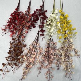 Decorative Flowers Artificial Plants Zambian Shell Dancing Orchid Home Garden Decorate