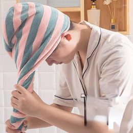 Towel Bathroom Coral Fleece Women's Quick Dry Hair Cap Magic Bath Shower Long Turban Towels