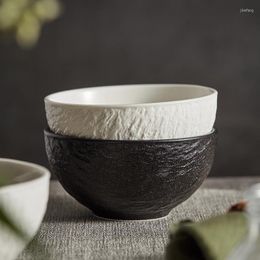 Bowls Creative Rock Grain Rice Bowl Ceramic Household Net Red Japanese Dessert Fruit Soup Bubble Tableware