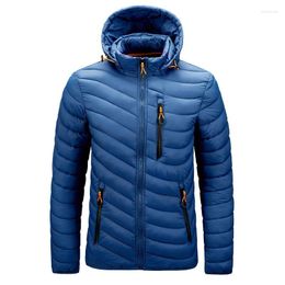 Men's Down Winter Warm Waterproof Jacket Men 2023 Autumn Thick Hooded Parkas Mens Fashion Casual Slim Coat Korean Clothes