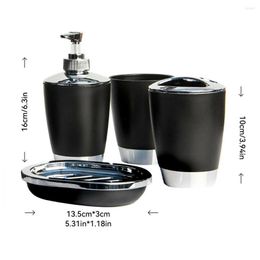 Bath Accessory Set 6Pcs Bathroom Multi-colors Soap Dispenser Convenient Trash Bin Home El Toilet Washroom Storage Accessories