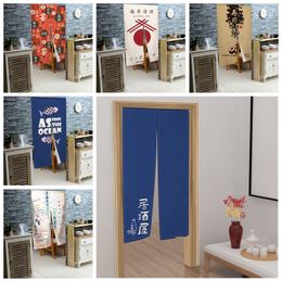 Curtain Japanese Style Lzakaya Door Curatin Sushi Dining Room way Partition s Kitchen Bedroom Decoration Half 230105