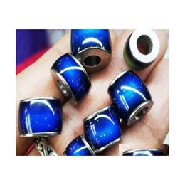 Loose Gemstones Changing Colour Mood Bead Tube Stone Emotion Feeling Temperature Change Charms Beads 100Pcs/Lot Drop Delivery Jewellery Dhvkc