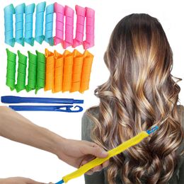 18 PCS Portable Magic Curler Styling Accessories Hair Curlers Non-Damaging Wave Formers Tool DIY Hair Rollers