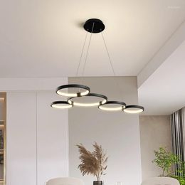 Pendant Lamps Modern LED Lights For Living Dining Room Office Hanging Cord Interior Lamp Lighting Fixtures