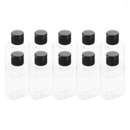 Storage Bottles 10pcs Portable Empty 80ml Travel Bottle PET For Sub Makeup Shampoo Cosmetic Lotion Container High Quality