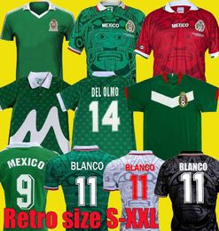 1997 1998 Edition Mexico Retro Soccer Jersey 2006 1995 1986 1994 BLANCO LUIS GARCIA RAMIREZ national team football uniforms Hernandez Classic 666