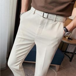 Men's Suits 2023 Men Suit Pants Spring Pure Color Business Casual Formal Slim High Quality Men's Fashion Classic S-2XL