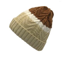 Berets Women Men Knitted Winter Fashion Sport Color Bear Hats Hairball Raccoon Warm Flannel Hat For Christmas Vacation Robe