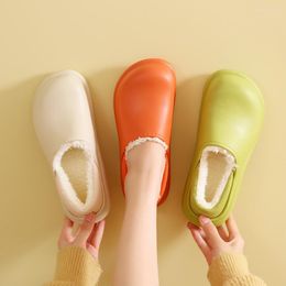 Slippers Winter Waterproof Cotton Women Comfortable Add Helght Heighten Warm Menstruation Shoes