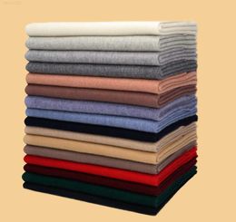 100 Cashmere Warm Tassel Scarf For Women Men Luxury Solid Color Wool Scarves Wraps Unisex Winter Pashmina Large Soft Scarves J22073793897