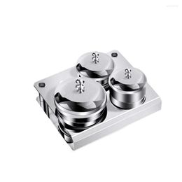 Stainless Steel stamping tool nail art with High-ranking Tank Cup, Lightweight and Wear-Resistant Design, Convenient Storage and Monomer Dish