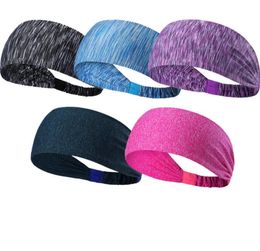 Outdoor sport sweatband Sweat Wicking headbands Stretchy Athletic Bandana Headscarf Yoga gym exercise Headband Head Wrap fashion hiking football hairband