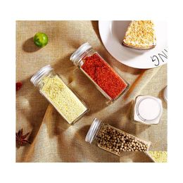 Herb Spice Tools Jars Kitchen Organizer Storage Holder Container Glass Seasoning Bottles With Er Lids Cam Connt Containers Vt1372 Dh02D