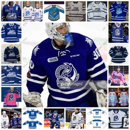 Hockey Jerseys Custom OHL Mississauga Steelheads Stitched Hockey Jersey 11 Kai Schwindt 37 Charlie Callaghan 43 Max Dodig 88 Ole Bjorgvik-Holm 2 Evan Brand