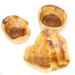 Plates Natural Root Carving Fruit Basket Wooden Vegetable Tray Storage El Scenery Decoration Accessories