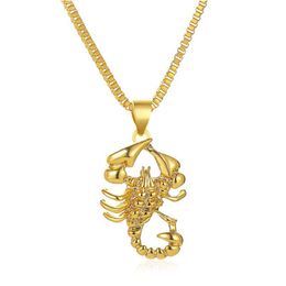 Chains Modyle 2023 Western Hip-hop Pendant Necklace Creative Gold Scorpion Men Women Jewelry