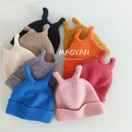 Hats Knitted Kids Hat With Long Tail Lovely Elf Hood Tentacles Baby Funny Cap Headgear Child Cute