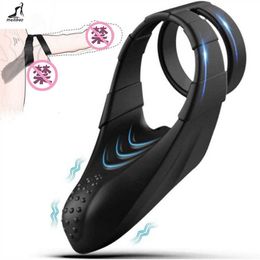 sex toys penis ring Charging vibration lock sperm male silicone JJ egg massager elephant adult toy