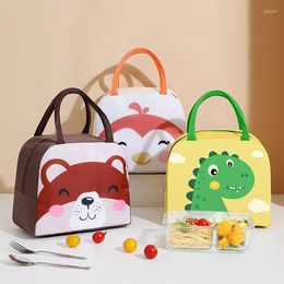 Dinnerware Sets Cartoon Lunch Bag Portable Insulated Thermal Box Picnic Supplies Bags Milk Bottle For Women Girl Kids Children 2023