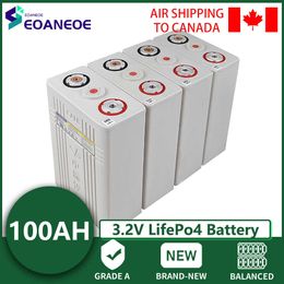 3.2V 100AH Lifepo4 Battery Grade A NEW DIY 12V 24V 36V 48V Lithium Iron Phosphate Solar Cell Pack for Motorcycle RV EV Golf Cart